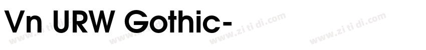 Vn URW Gothic字体转换